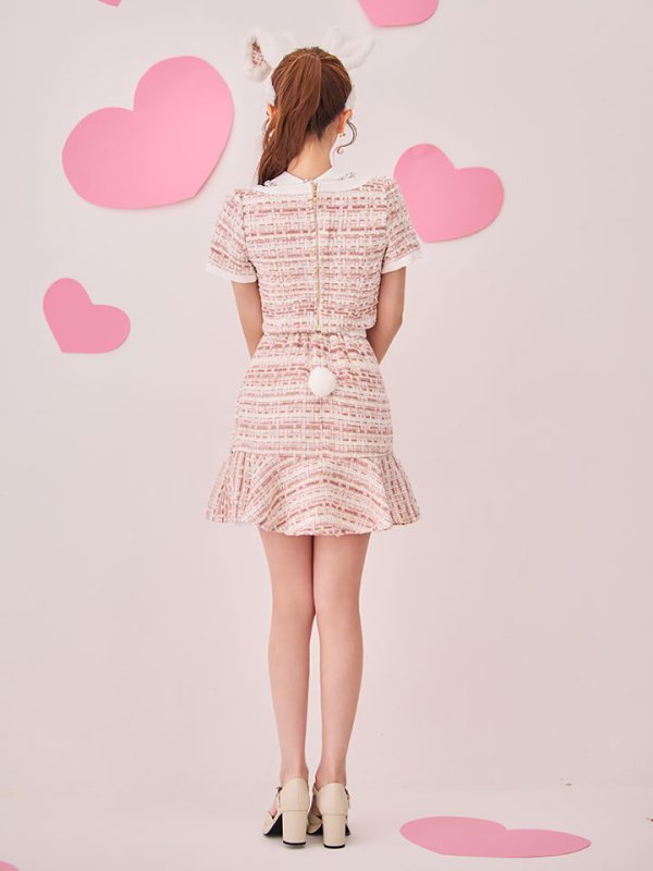 画像14: 【SALE!!】【即日発送】【ハロウィン】 ツイードセットアップバニー【コスプレ6点セット】【XS-Mサイズ/1カラー】[HC03] (14)