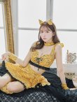 画像13: 【即日発送】【ハロウィン】セットアップフレアスカート鬼コスプレ【コスプレ6点セット】【S-Mサイズ/1カラー】[YMT] (13)