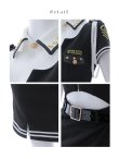 画像17: 【即日発送！】【ハロウィン】半袖ポリスタイトワンピース 【コスプレ5点セット】【XS-XLサイズ】[YMT-Bg] (17)