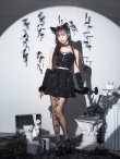 画像11: 【即日発送！】【ハロウィン】ビジューブラックキャットセットアップ 【コスプレ7点セット】[HC03] (11)