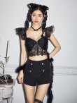 画像5: 【即日発送】【ハロウィン】 セクシーレースキャットセットアップ 【コスプレ7点セット】【XS-Mサイズ】[YMT] (5)