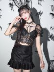 画像8: 【即日発送！】【ハロウィン】セクシーレースバニー半袖セットアップ 【コスプレ7点セット】[YMT] (8)
