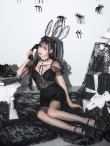 画像11: 【即日発送！】【ハロウィン】セクシーレースバニー半袖セットアップ 【コスプレ7点セット】[YMT] (11)