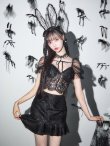 画像7: 【即日発送！】【ハロウィン】セクシーレースバニー半袖セットアップ 【コスプレ7点セット】[YMT] (7)