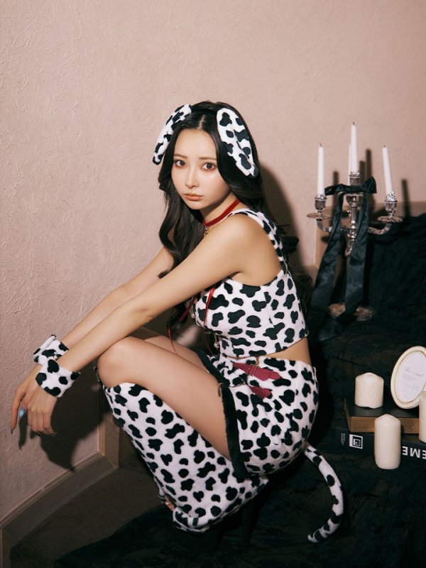 画像14: 【即日発送！】【ハロウィン】 ダルメシアンセットアップ【コスプレ6点セット】【XS-Mサイズ/1カラー】[HC03] (14)