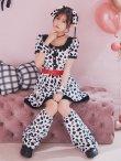 画像16: 【即日発送！】【ハロウィン】ダルメシアンミニフレアワンピース 【コスプレ点セット】 【S-XLサイズ/1カラー】[YMT] (16)