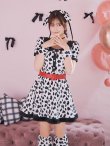 画像7: 【即日発送！】【ハロウィン】ダルメシアンミニフレアワンピース 【コスプレ点セット】 【S-XLサイズ/1カラー】[YMT] (7)
