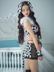 画像7: 【即日発送！】【ハロウィン】【sugar nine×マリームーンコラボ】ダルメシアンショートパンツセットアップ 【コスプレ6点セット】 【XS-Mサイズ/1カラー】[YMT] (7)