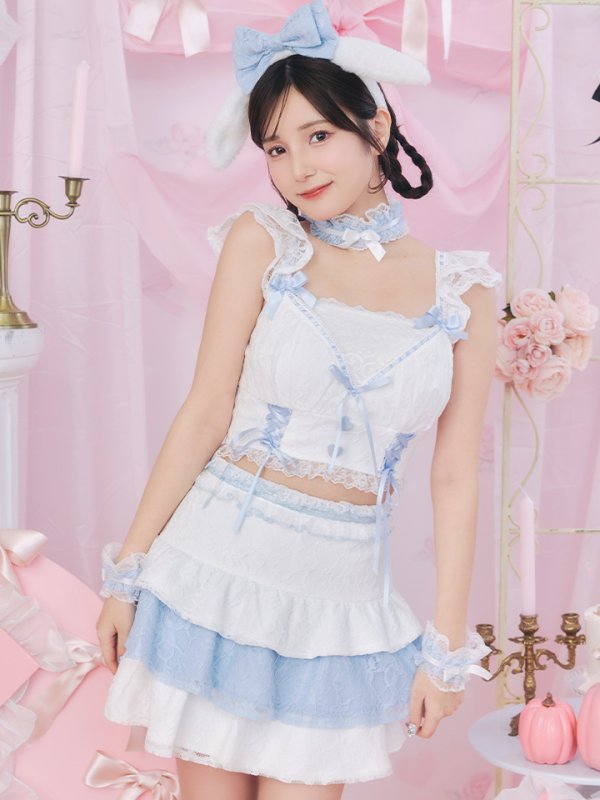 画像4: 【SALE!!】【即日発送！】【ハロウィン】ホワイトパピーセットアップ 【コスプレ6点セット】[HC03] (4)