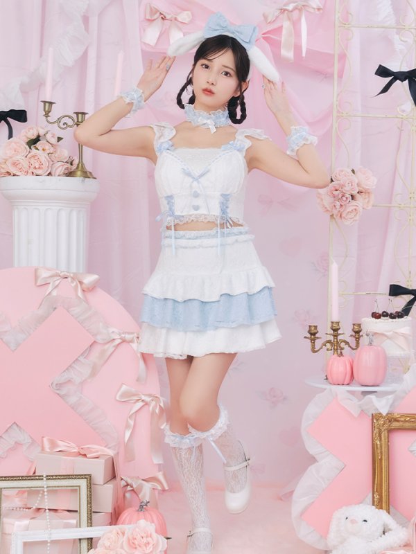 画像5: 【SALE!!】【即日発送！】【ハロウィン】ホワイトパピーセットアップ 【コスプレ6点セット】[HC03] (5)