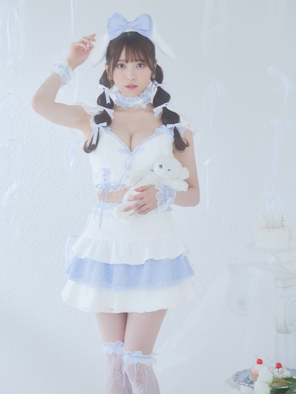 画像10: 【SALE!!】【即日発送！】【ハロウィン】ホワイトパピーセットアップ 【コスプレ6点セット】[OF01] (10)