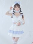 画像2: 【即日発送！】【ハロウィン】ホワイトパピーセットアップ 【コスプレ6点セット】[YMT] (2)