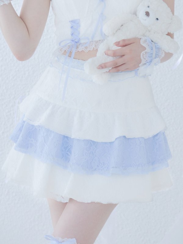 画像23: 【SALE!!】【即日発送！】【ハロウィン】ホワイトパピーセットアップ 【コスプレ6点セット】[OF01] (23)