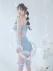 画像14: 【ハロウィン】 キラキラキャットパンツセットアップ 【コスプレ6点セット】 【XS-Mサイズ/2カラー】[YMT] (14)