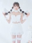 画像2: 【即日発送】【ハロウィン】セクシーエンジェルセットアップ 【コスプレ7点セット】【XS-Mサイズ/1カラー】[YMT-H] (2)