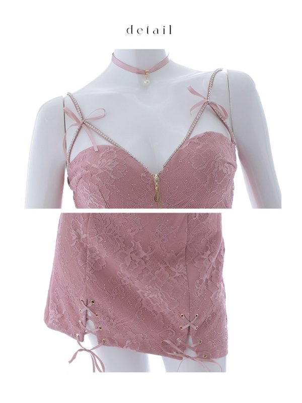 画像43: 【SALE!!】【即日発送！】【ハロウィン】レースリボンバニータイトミニセットアップ 【コスプレ8点セット】 【XS-Lサイズ/3カラー】[OF04] (43)