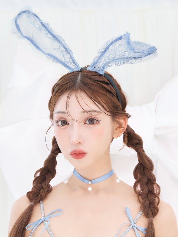 画像31: 【SALE!!】【即日発送！】【ハロウィン】レースリボンバニータイトミニセットアップ 【コスプレ8点セット】 【XS-Lサイズ/3カラー】[OF04] (31)