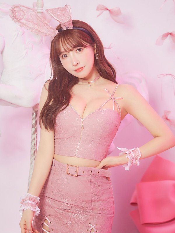 画像17: 【SALE!!】【即日発送！】【ハロウィン】レースリボンバニータイトミニセットアップ 【コスプレ8点セット】 【XS-Lサイズ/3カラー】[OF04] (17)