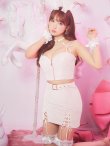 画像1: 【即日発送！】【ハロウィン】レースリボンバニータイトミニセットアップ 【コスプレ8点セット】 【XS-Lサイズ/3カラー】[YMT] (1)