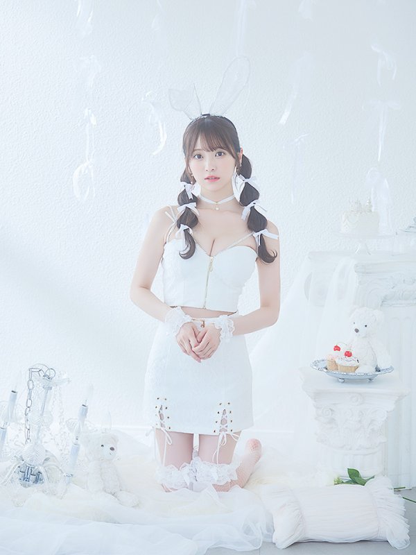 画像15: 【SALE!!】【即日発送！】【ハロウィン】レースリボンバニータイトミニセットアップ 【コスプレ8点セット】 【XS-Lサイズ/3カラー】[OF04] (15)