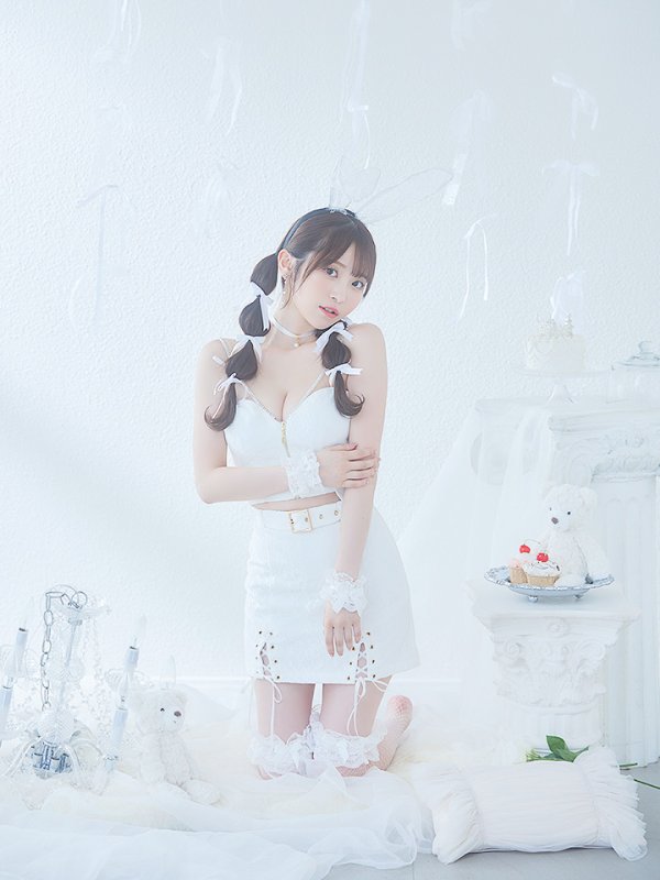 画像16: 【SALE!!】【即日発送！】【ハロウィン】レースリボンバニータイトミニセットアップ 【コスプレ8点セット】 【XS-Lサイズ/3カラー】[OF04] (16)