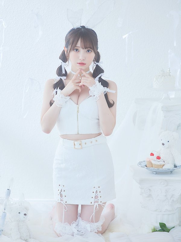 画像19: 【SALE!!】【即日発送！】【ハロウィン】レースリボンバニータイトミニセットアップ 【コスプレ8点セット】 【XS-Lサイズ/3カラー】[OF04] (19)