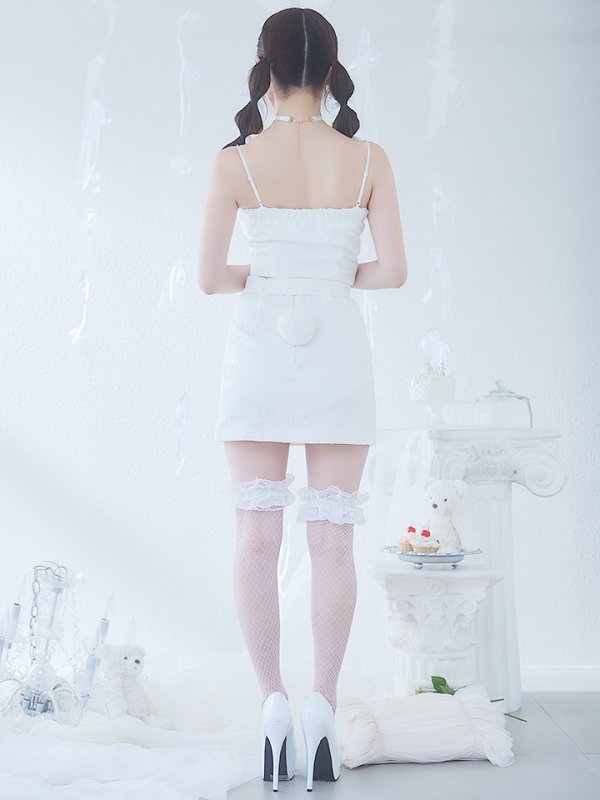 画像22: 【SALE!!】【即日発送！】【ハロウィン】レースリボンバニータイトミニセットアップ 【コスプレ8点セット】 【XS-Lサイズ/3カラー】[OF04] (22)