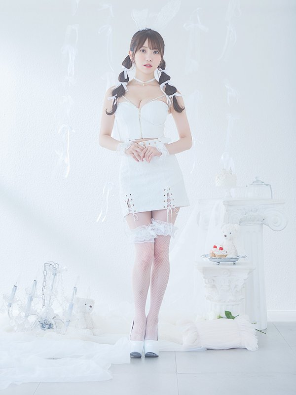 画像37: 【SALE!!】【即日発送！】【ハロウィン】レースリボンバニータイトミニセットアップ 【コスプレ8点セット】 【XS-Lサイズ/3カラー】[OF04] (37)