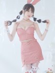 画像3: 【即日発送！】【ハロウィン】レースリボンバニータイトミニセットアップ 【コスプレ8点セット】 【XS-Lサイズ/3カラー】[YMT] (3)