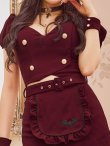 画像13: 【即日発送！】【ハロウィン】 蝙蝠メイドミニセットアップ 【コスプレ7点セット】 【XS-Mサイズ/2カラー】[YMT] (13)