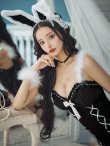 画像7: 【ノベルティ対象】【ハロウィン】 ファーキャミレースバニーガール 【コスプレ6点セット】 【XS-Mサイズ/2カラー】[OF04] (7)