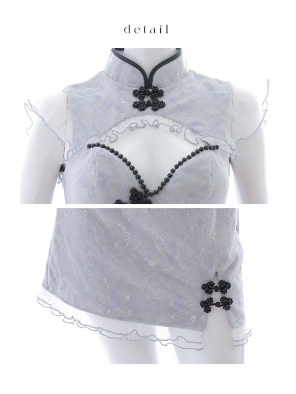 画像40: 【SALE!!】【即日発送！】【ハロウィン】 レースチャイナセットアップ 【コスプレ5点セット】【XS-Lサイズ】(SE01YN)[OF04] (40)