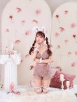画像7: 【即日発送！】【ハロウィン】 総レースバニー編み上げセットアップ【コスプレ7点セット】【XS-Mサイズ/2カラー】[YMT] (7)
