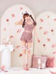 画像11: 【即日発送！】【ハロウィン】 総レースバニー編み上げセットアップ【コスプレ7点セット】【XS-Mサイズ/2カラー】[YMT] (11)