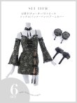 画像39: 【即日発送！】【ハロウィン】ベルスリーブチャイナセットアップ 【コスプレ5点セット】【XS-Mサイズ/1カラー】オフショルチャイナワンピース 【コスプレ6点セット】 【XS-Lサイズ/3カラー】(SE01YN)[YMT] (39)