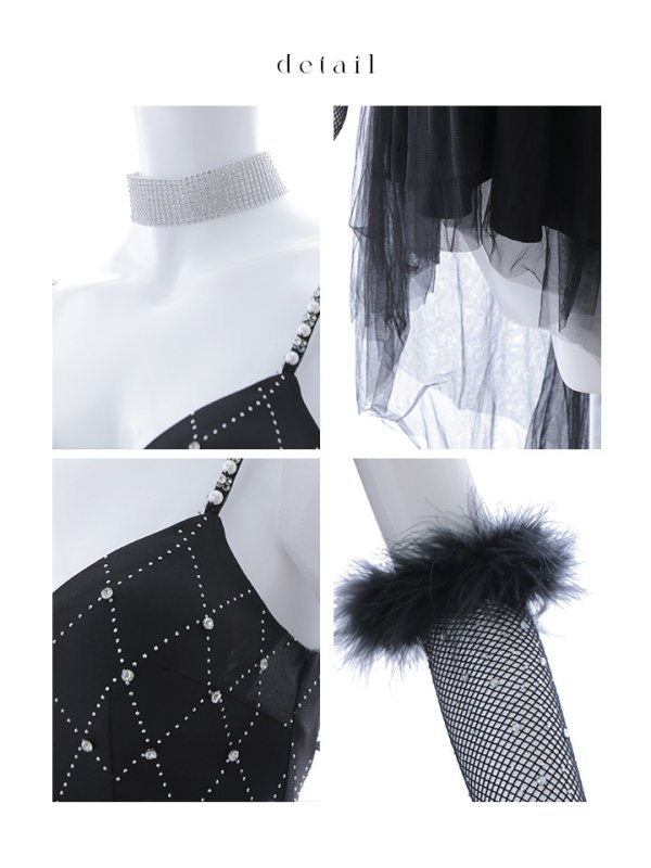 画像47: 【ハロウィン】 バニービジューフレアワンピース 【コスプレ5点セット】 【XS-Mサイズ/2カラー】[OF04] (47)