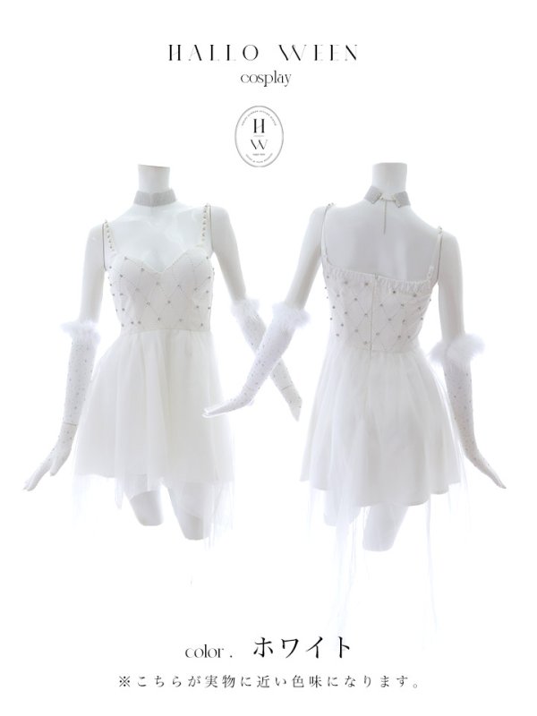 画像41: 【ハロウィン】 バニービジューフレアワンピース 【コスプレ5点セット】 【XS-Mサイズ/2カラー】[OF04] (41)