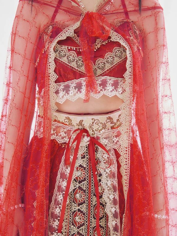 画像20: 【即日発送】アラビアンガール/アラジンコスプレセット【ハロウィン7点セット】【フリーサイズ/4カラー】[HC03] (20)