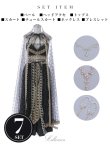 画像25: 【即日発送！】アラビアンガール/アラジンコスプレセット【ハロウィン7点セット】【フリーサイズ/3カラー】[YMT] (25)