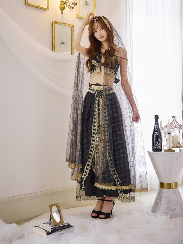 画像12: 【即日発送】アラビアンガール/アラジンコスプレセット【ハロウィン7点セット】【フリーサイズ/4カラー】[HC03] (12)