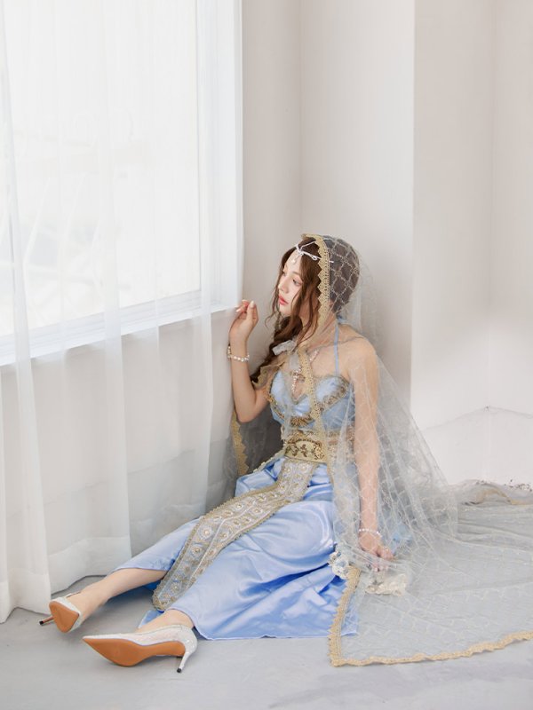 画像22: 【即日発送】【ハロウィン】アラビアンガール/アラジンコスプレセット【コスプレ7点セット】【フリーサイズ/4カラー】[HC03] (22)