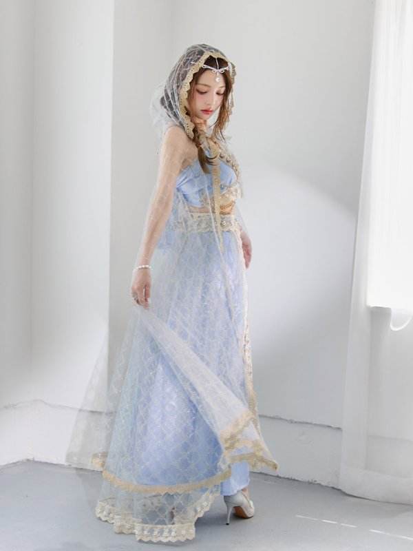 画像18: 【即日発送】【ハロウィン】アラビアンガール/アラジンコスプレセット【コスプレ7点セット】【フリーサイズ/4カラー】[HC03] (18)