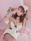 画像14: 【即日発送！】【ハロウィン】 バニーバイカラーリボンワンピース 【コスプレ6点セット】【XS-Mサイズ/1カラー】[YMT] (14)