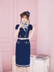画像11: 【即日発送！】【ハロウィン】CA タイトミディアムワンピース 【コスプレ5点セット】 【S-Lサイズ/1カラー】[YMT] (11)