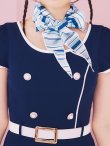 画像14: 【即日発送！】【ハロウィン】CA タイトミディアムワンピース 【コスプレ5点セット】 【S-Lサイズ/1カラー】[YMT] (14)