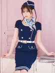 画像2: 【即日発送！】【ハロウィン】CA タイトミディアムワンピース 【コスプレ5点セット】 【S-Lサイズ/1カラー】[YMT] (2)