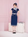 画像8: 【即日発送！】【ハロウィン】CA タイトミディアムワンピース 【コスプレ5点セット】 【S-Lサイズ/1カラー】[YMT] (8)