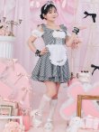 画像5: 【即日発送！】【ハロウィン】ギンガムチェックメイドワンピース 【コスプレ5点セット】[YMT] (5)