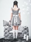 画像17: 【即日発送！】【ハロウィン】ギンガムチェックメイドワンピース 【コスプレ5点セット】[YMT] (17)