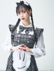 画像23: 【即日発送！】【ハロウィン】ブラックチェックメイドワンピース 【コスプレ5点セット】[YMT] (23)